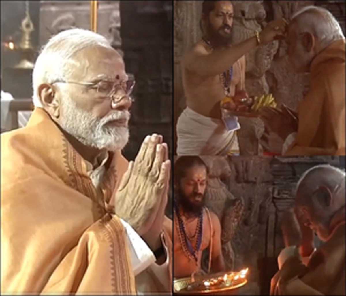 प्रधानमंत्री ने आंध्र प्रदेश के लेपाक्षी मंदिर में पूजा-अर्चना की